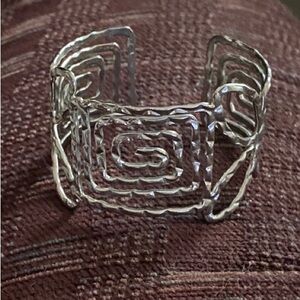 Elegant Silver Cuff Bracelet